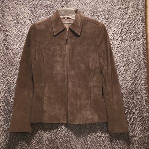 Liz Claiborne Green Suede Jacket - SZS